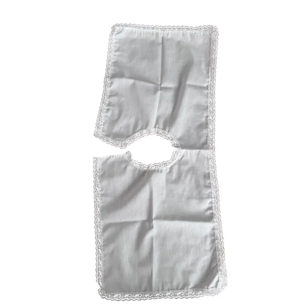 50s Phyllis Baby Wear White Satin Christening Baptism Suit Set Boys 6 Pc 3-6 M